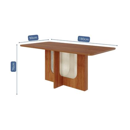 Imagem de Sala de Jantar Louise 180cm sem Vidro com 06 Cadeiras Fernanda