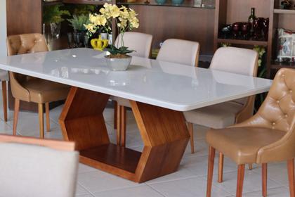 Imagem de Sala de Jantar Retangular 8 Cadeiras 2,20x1,10m - Ane - Espresso Móveis