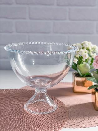 Imagem de Saladeira com Pé Cristal Pearl 21 cm x 19 cm Wolff