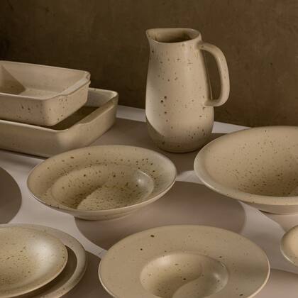Imagem de Saladeira de Cerâmica Mista Branco Matte 31,5cm Wolff