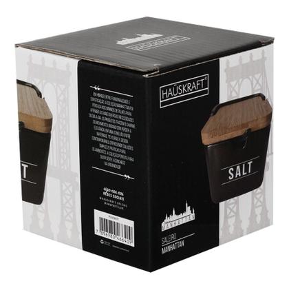 Imagem de Saleiro de porcelana manhattan preto 270ml