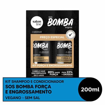 Imagem de Salon Line Bomba Força e Engrossamento Kit Shampoo + Condicionador