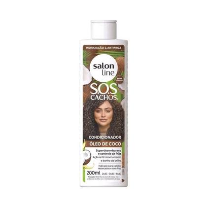 Imagem de Salon Line Kit SOS Cachos Óleo de Coco Shampoo 300ml + Condicionador 200ml