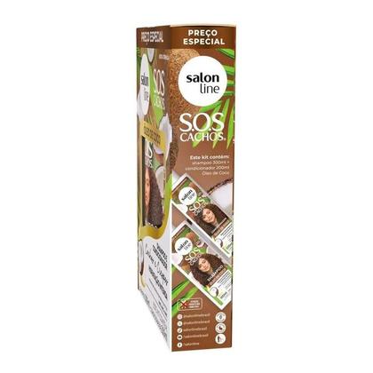 Imagem de Salon Line Kit SOS Cachos Óleo de Coco Shampoo 300ml + Condicionador 200ml