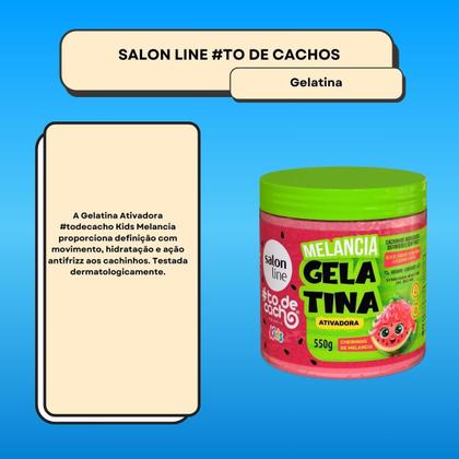 Imagem de Salon Line todecacho Kids Gelatina Melancia Ativadora 550g