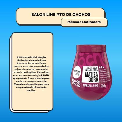 Imagem de Salon Line todecacho Máscara Matizadora Marsala Roxo 500g