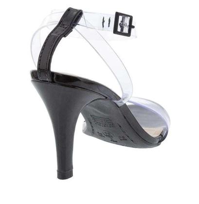 Imagem de Salto via marte preto verniz transparente