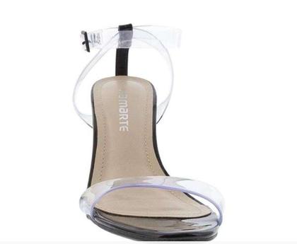 Imagem de Salto via marte preto verniz transparente