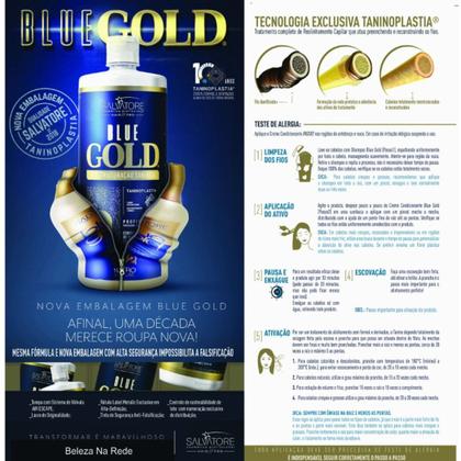 Imagem de Salvatore Escova Progressiva Blue Gold 2x1000ml