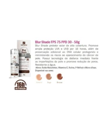 Imagem de Samana Blur Shade Fps75 Toque Seco Resistente a Água Cor Natural 50g