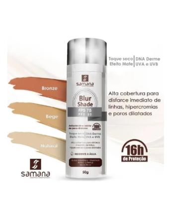 Imagem de Samana Blur Shade Fps75 Toque Seco Resistente a Água Cor Natural 50g