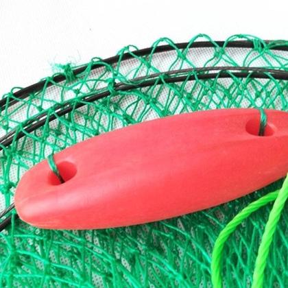Imagem de Samburá Para Pesca 4 Partes Viveiro Com Bóia Cesto Flutuante Aro de Aço e Nylon