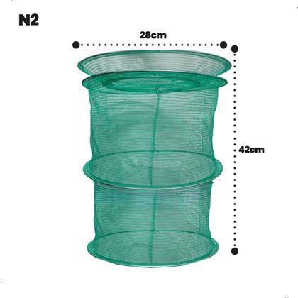 Imagem de Samburá Viveiro Para Peixe De Nylon Com Tampa 42x28cm Summer