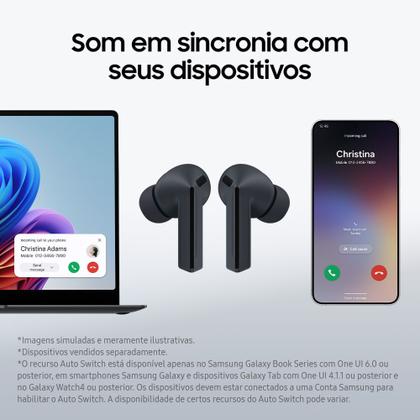 Samsung Galaxy Buds3 FE, Fone de Ouvido sem Fio, Cancelamento