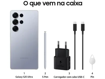 Samsung Galaxy S25 Ultra 5G 256GB Galaxy AI Titânio Azul 6,9