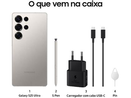 Samsung Galaxy S25 Ultra 5G 256GB Galaxy AI Titânio Cinza 6,9