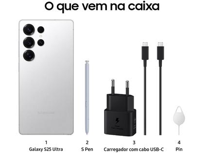 Samsung Galaxy S25 Ultra 5G 512GB Galaxy AI Titânio Prata 6,9
