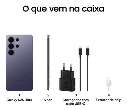 Imagem de Samsung Galaxy S26 Ultra 5G 512gb 12gb Ram Tela 6.9''