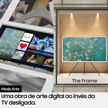 Imagem de Samsung Smart TV 32" QLED The Frame 2023 LS03C, Tela Matte, Design slim, Suporte de parede incluso