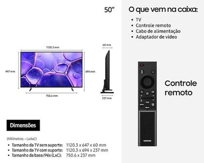 Imagem de Samsung Smart TV 50" Crystal UHD 4K U8100F 2025, Xbox Cloud Gaming, Canais Gratuitos, Alexa
