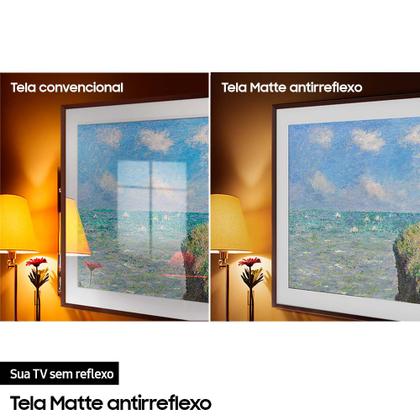 Imagem de Samsung Smart TV 50" QLED 4K The Frame 50LS03D, Tela Matte antirreflexo, Molduras customizáveis, Modo Arte, One Connect