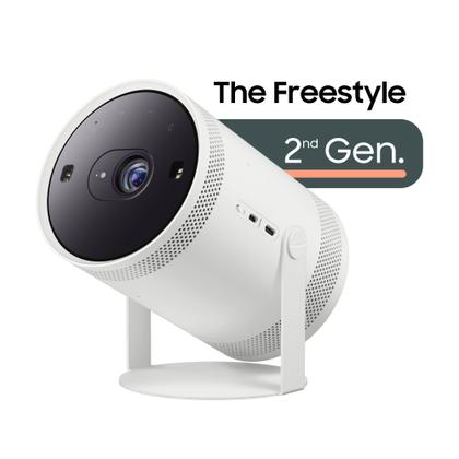 Samsung The Freestyle 2nd Gen projetor Smart Portátil de 30 a 100 polegadas, plataforma Tizen, som 360º Imagem de Samsung The Freestyle 2nd Gen projetor Smart Portátil de 30 a 100 polegadas, plataforma Tizen, som 360º
