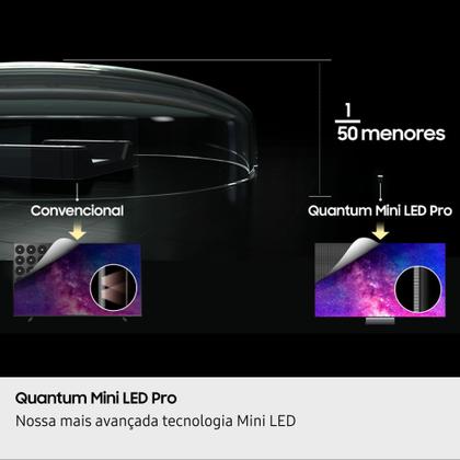 Imagem de Samsung Vision AI TV 115 NEO QLED Ultra 4K QN90F 2025, Mini LED, Processador com AI, Tela Matte, Controle por Gestos, Modo Game com AI