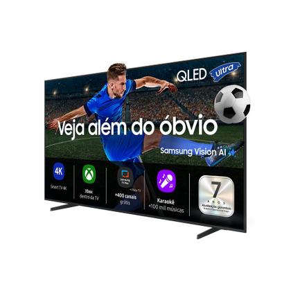 Imagem de Samsung Vision AI TV 43" QLED Ultra 4K QEF1 2025, Pontos Quânticos, Processador com AI, Art Store, Alexa