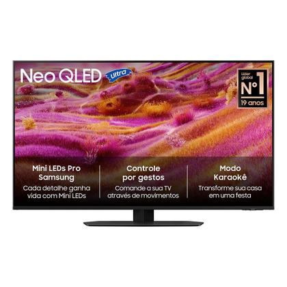 Imagem de Samsung Vision AI TV 50 NEO QLED Ultra 4K QN90F 2025, Mini LED, Processador com AI, Tela Matte, Controle por Gestos, Modo Game com AI