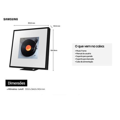 Imagem de Samsung Vision AI TV 50" The Frame 4K LS03F + Music Frame Samsung LS60D