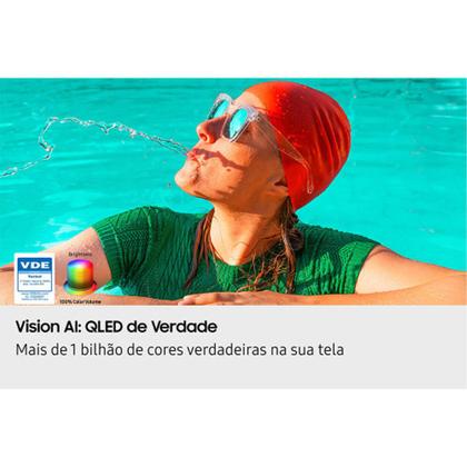 Imagem de Samsung Vision AI TV 55 QLED 4K 55QEF1 4K 2025 Pontos Quânticos Processador com AI Xbox Cloud Gaming 7 Anos de Atualização