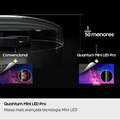 Imagem de Samsung Vision AI TV 65" NEO QLED Ultra 8K QN900F 2025, Mini LED, Upscaling em 8K com AI, Tela Matte, Controle por Gestos, Painel até 165hz