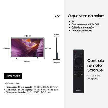 Imagem de Samsung Vision AI TV 65" OLED 4K S85F + Soundbar HW-B650F