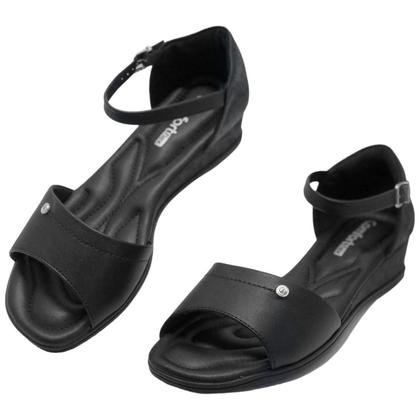Sandália Anabela Baixa Comfortflex Conforto 2370402 Sandália