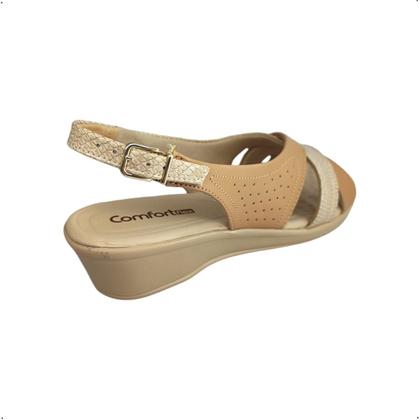 Imagem de Sandalia Anabela Comfortflex Confortavel casual dia a dia 72405