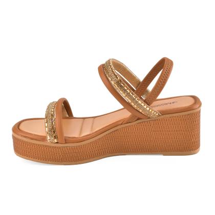 Imagem de Sandalia anabela mississipi brilhos feminino me671