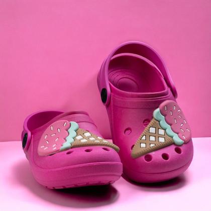 Imagem de Sandália Babuche Rosa Infantil Para Meninas Com Correia