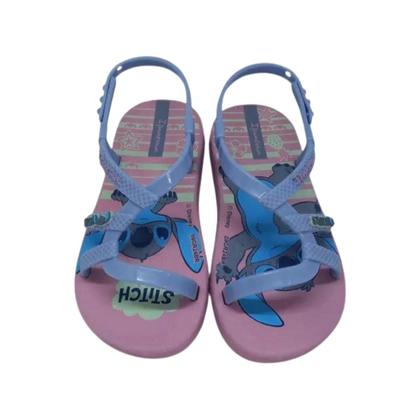 Imagem de Sandália Bebês Ipanema Baby Disney Carinho Stitch Lilas Azul