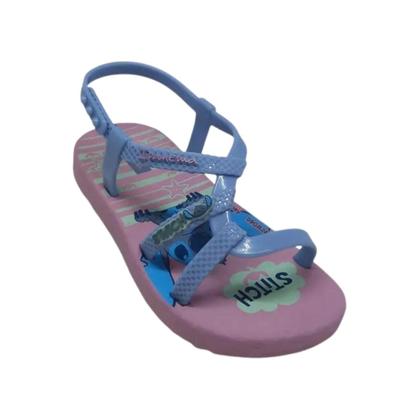 Imagem de Sandália Bebês Ipanema Baby Disney Carinho Stitch Lilas Azul