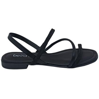 Imagem de Sandália Beira Rio Feminino Tiras Trançadas Casual