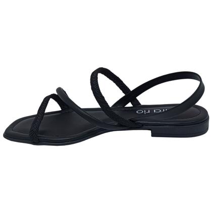 Imagem de Sandália Beira Rio Feminino Tiras Trançadas Casual