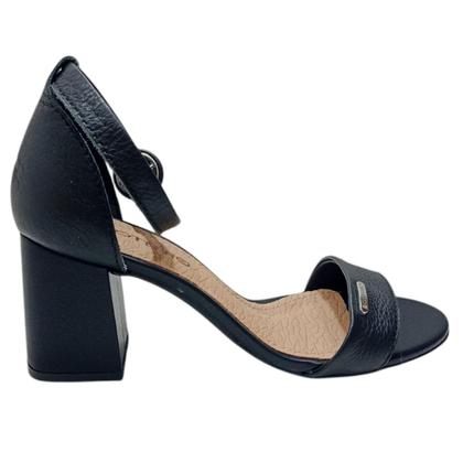 Imagem de Sandalia Bottero Em Couro Com Salto Grosso Super Confortavel