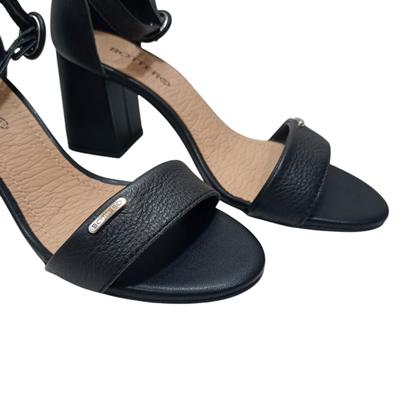 Imagem de Sandalia Bottero Em Couro Com Salto Grosso Super Confortavel