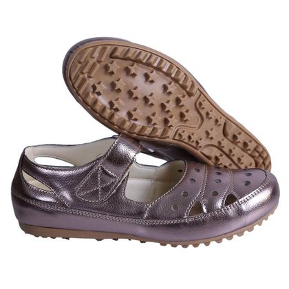 Imagem de Sandália Casual Feminina em material ecológico e Ajuste de tiras autocolantes Confortável e Leve