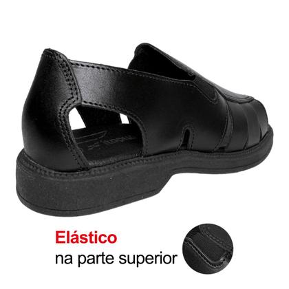Imagem de Sandália Casual Masculina Itapuã Confortável Resistente Leve Couro Prática Macia Versátil Rústica
