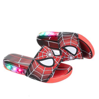 Imagem de Sandalia Chinelo com Luzinha de Led Pisca do Aranha Infantil Masculino Meninos