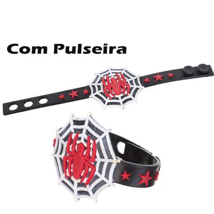 Imagem de Sandalia Chinelo com Luzinha de Led Pisca do Aranha Infantil Masculino Meninos