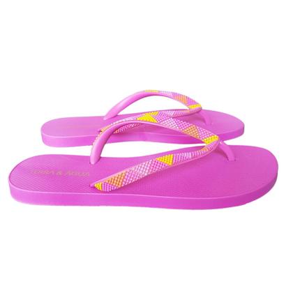 Imagem de Sandalia Chinelo Feminino Terra & Agua Tira Multi Color 030068C