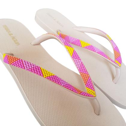 Imagem de Sandalia Chinelo Feminino Terra & Agua Tira Multi Color 030068C