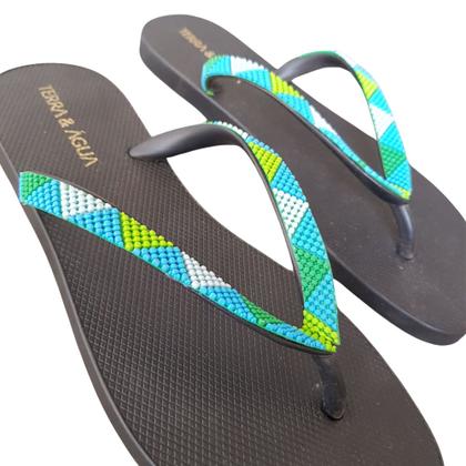 Imagem de Sandalia Chinelo Feminino Terra & Agua Tira Multi Color 030068C